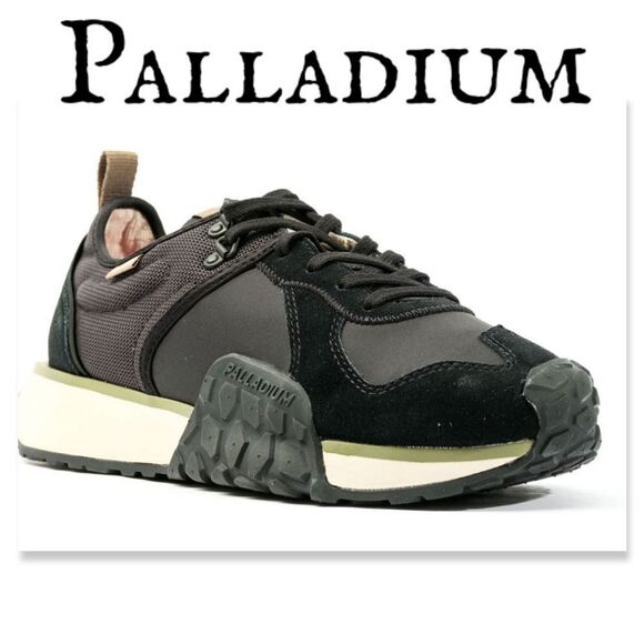 NIB Palladium Unisex Troop Runner - Black 10.5 Mens / 12 Womens - Picture 1 of 14